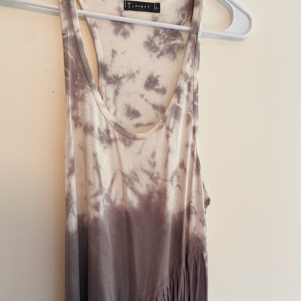 Tie Dye Fringe Tunic